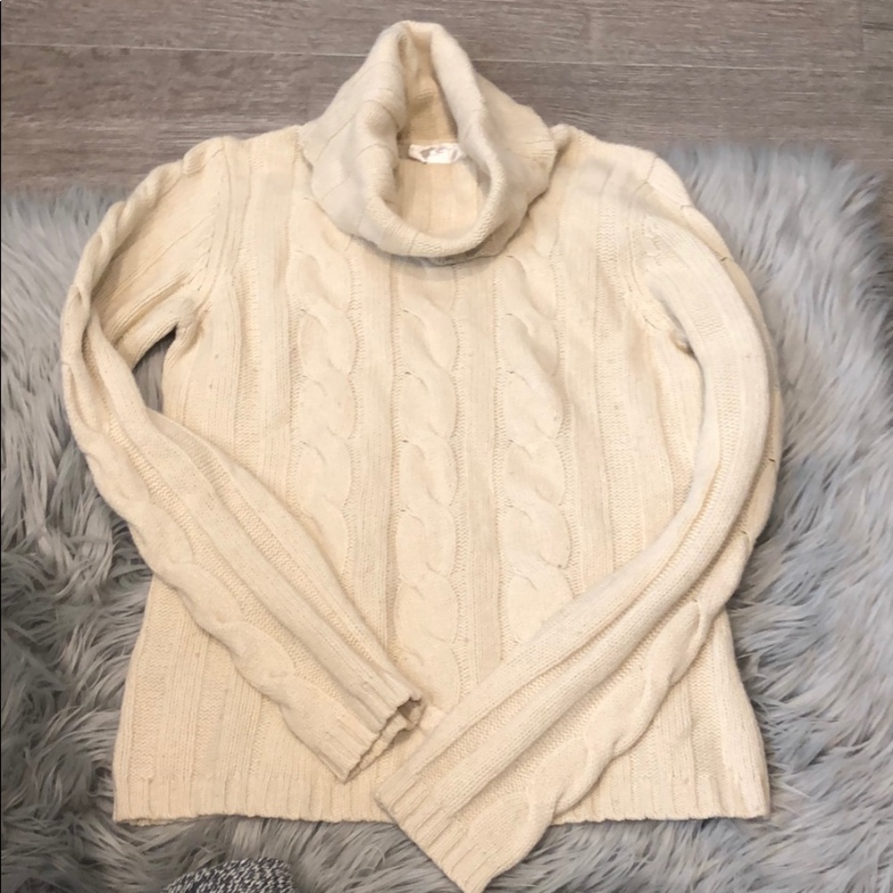 Ann Taylor loft cream sweater S